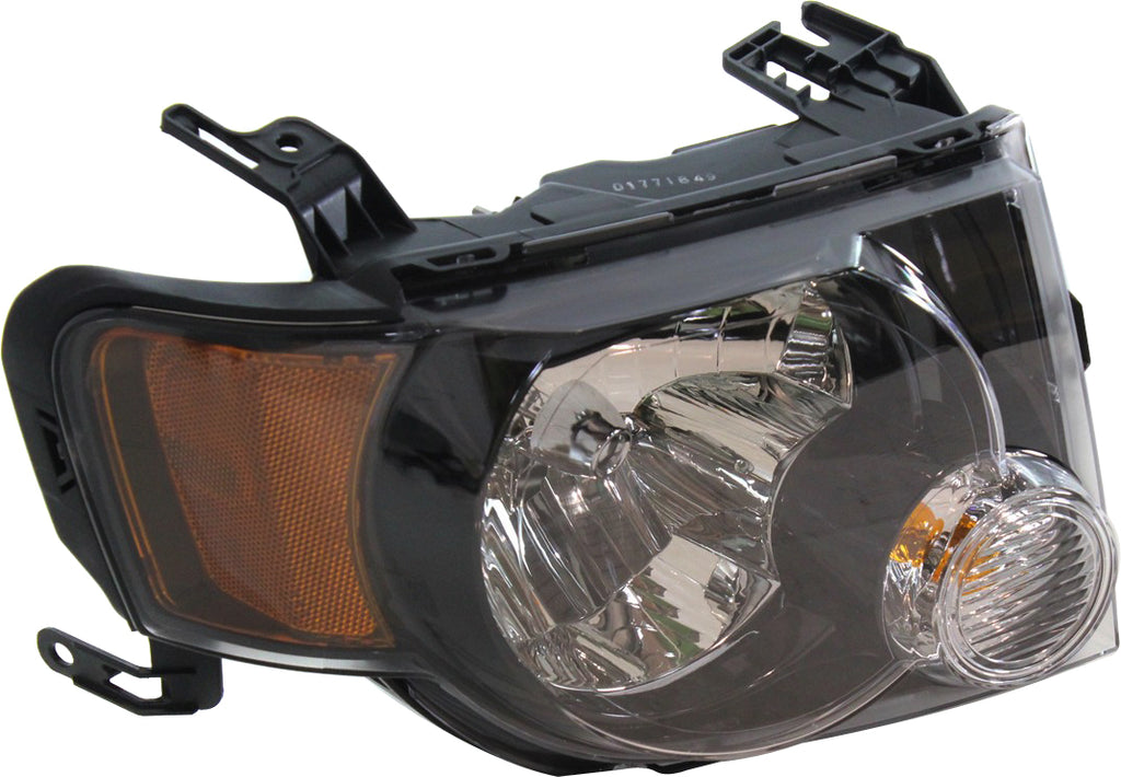 ESCAPE 09-12 HEAD LAMP RH, Assembly, Halogen, Dark Interior, w/ Sport Appearance Package, From 12-2-08, XLT Model