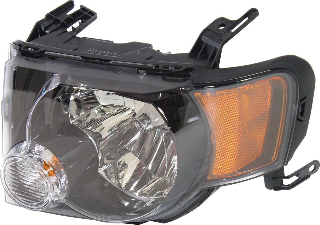 ESCAPE 09-12 HEAD LAMP LH, Assembly, Halogen, Dark Interior, w/ Sport Appearance Package, From 12-2-08, XLT Model