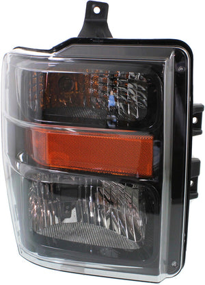 F-SERIES SUPER DUTY 08-10 HEAD LAMP RH, Assembly, Halogen, Harley Davidson Model, Smoked Lens, Aero Style
