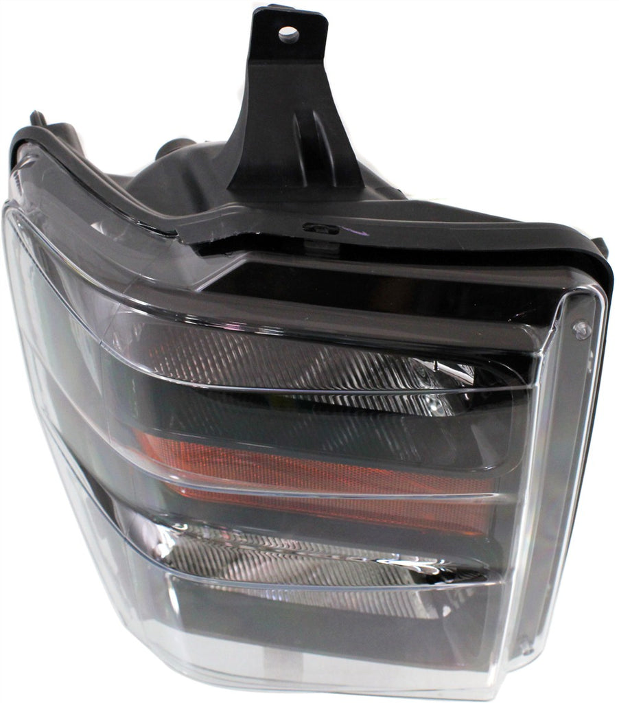 F-SERIES SUPER DUTY 08-10 HEAD LAMP RH, Assembly, Halogen, Harley Davidson Model, Smoked Lens, Aero Style