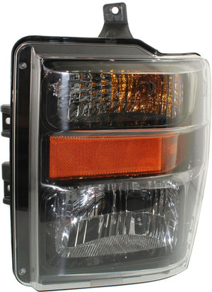 F-SERIES SUPER DUTY 08-10 HEAD LAMP LH, Assembly, Halogen, Harley Davidson Model, Smoked Lens, Aero Style