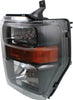 F-SERIES SUPER DUTY 08-10 HEAD LAMP LH, Assembly, Halogen, Harley Davidson Model, Smoked Lens, Aero Style