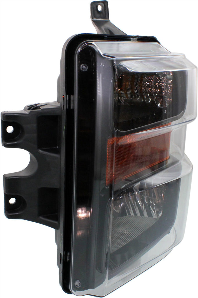 F-SERIES SUPER DUTY 08-10 HEAD LAMP LH, Assembly, Halogen, Harley Davidson Model, Smoked Lens, Aero Style