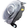 FIAT 500 12-19 PROJECTOR HEAD LAMP RH, Assembly, Halogen, w/ Black Trim, Hatchback - CAPA