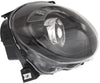 FIAT 500 12-19 PROJECTOR HEAD LAMP RH, Assembly, Halogen, w/ Black Trim, Hatchback