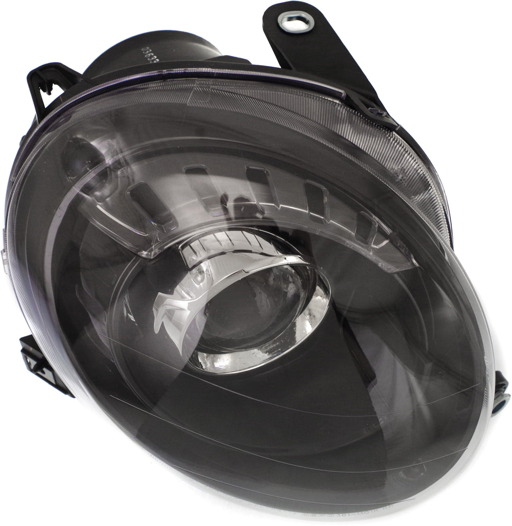 FIAT 500 12-19 PROJECTOR HEAD LAMP RH, Assembly, Halogen, w/ Black Trim, Hatchback