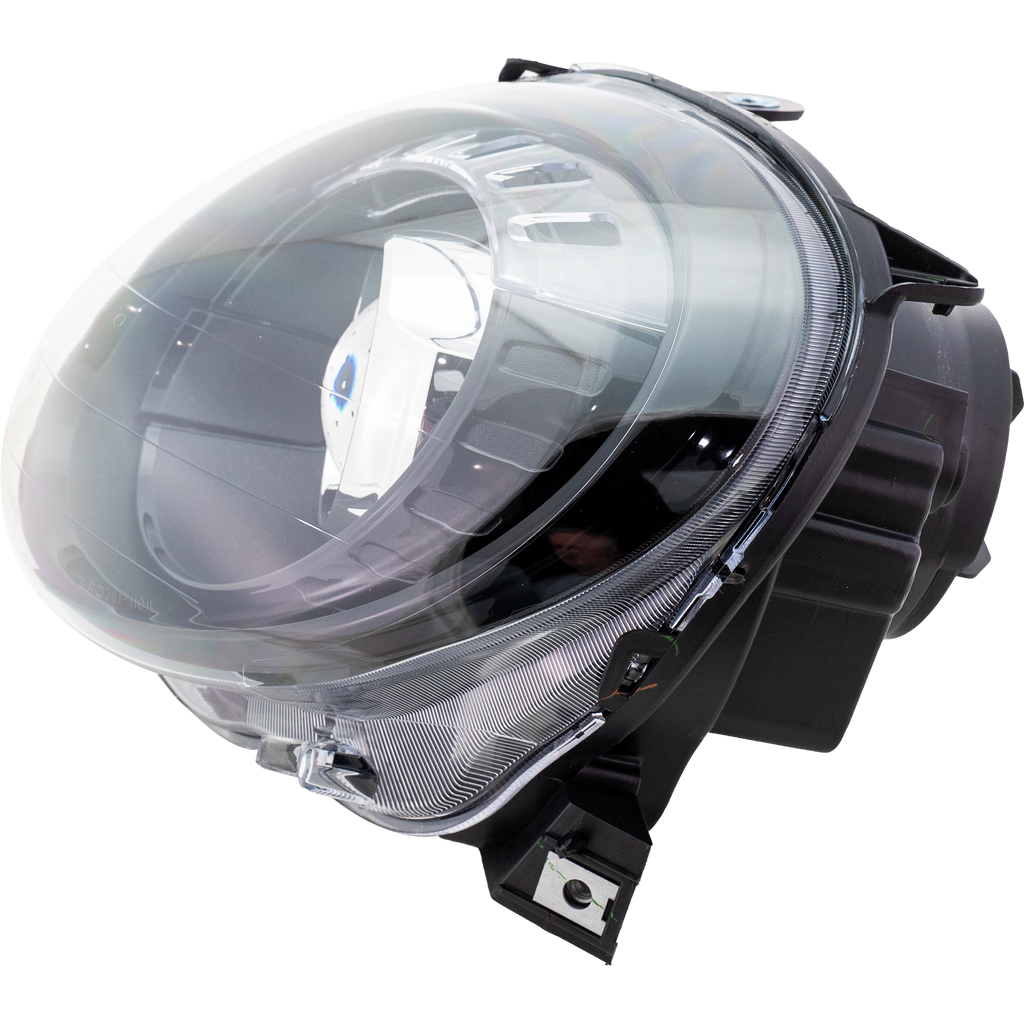 FIAT 500 12-19 PROJECTOR HEAD LAMP LH, Assembly, Halogen, w/ Black Trim, Hatchback - CAPA