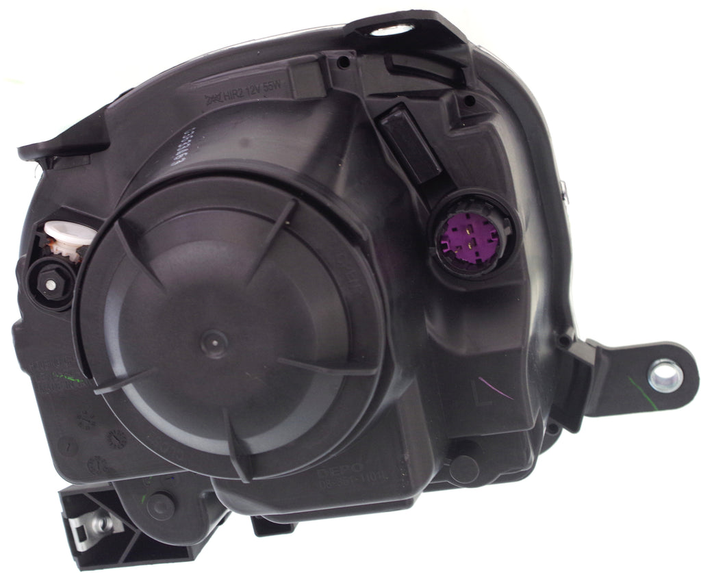 FIAT 500 12-19 PROJECTOR HEAD LAMP LH, Assembly, Halogen, w/ Black Trim, Hatchback