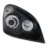FREIGHTLINER CASCADIA 08-14 PROJECTOR HEAD LAMP RH AND LH, Lens/Housing, Halogen, Black Interior
