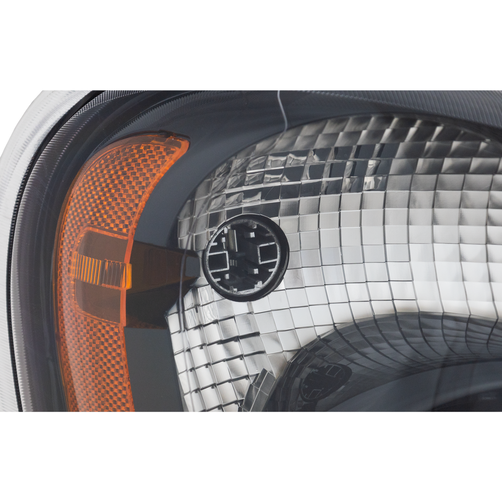 FREIGHTLINER CASCADIA 08-14 PROJECTOR HEAD LAMP RH AND LH, Lens/Housing, Halogen, Black Interior