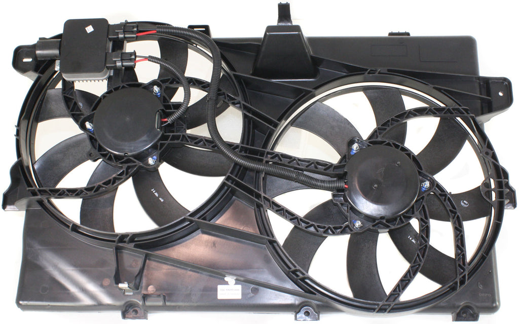 EDGE/MKX 07-09 RADIATOR FAN ASSEMBLY, w/ Tow Pckg., To 5-4-09, w/ Control module