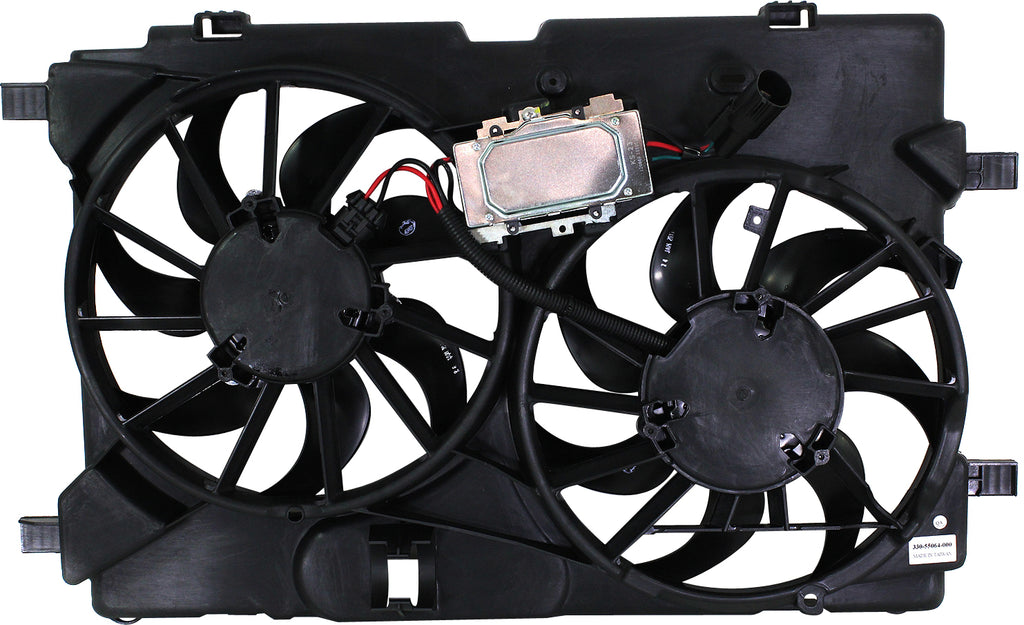 FUSION 10-12 RADIATOR FAN ASSEMBLY, Dual Fan, 3.5L, w/ Control module