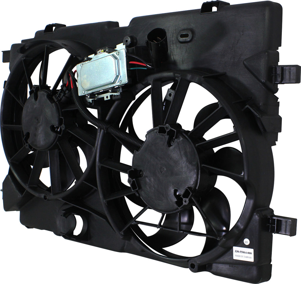 FUSION 10-12 RADIATOR FAN ASSEMBLY, Dual Fan, 3.5L, w/ Control module