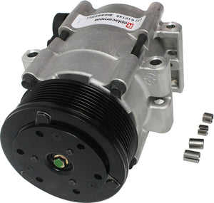 EXPEDITION 97-02 A/C COMPRESSOR, New, 8-Groove Belt, 1.19 in. Belt Width, 4.5 in. Pulley Dia.