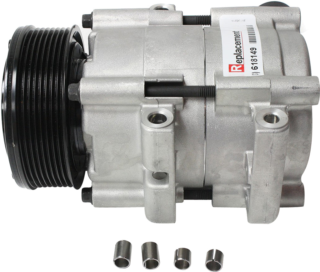 EXPEDITION 97-02 A/C COMPRESSOR, New, 8-Groove Belt, 1.19 in. Belt Width, 4.5 in. Pulley Dia.