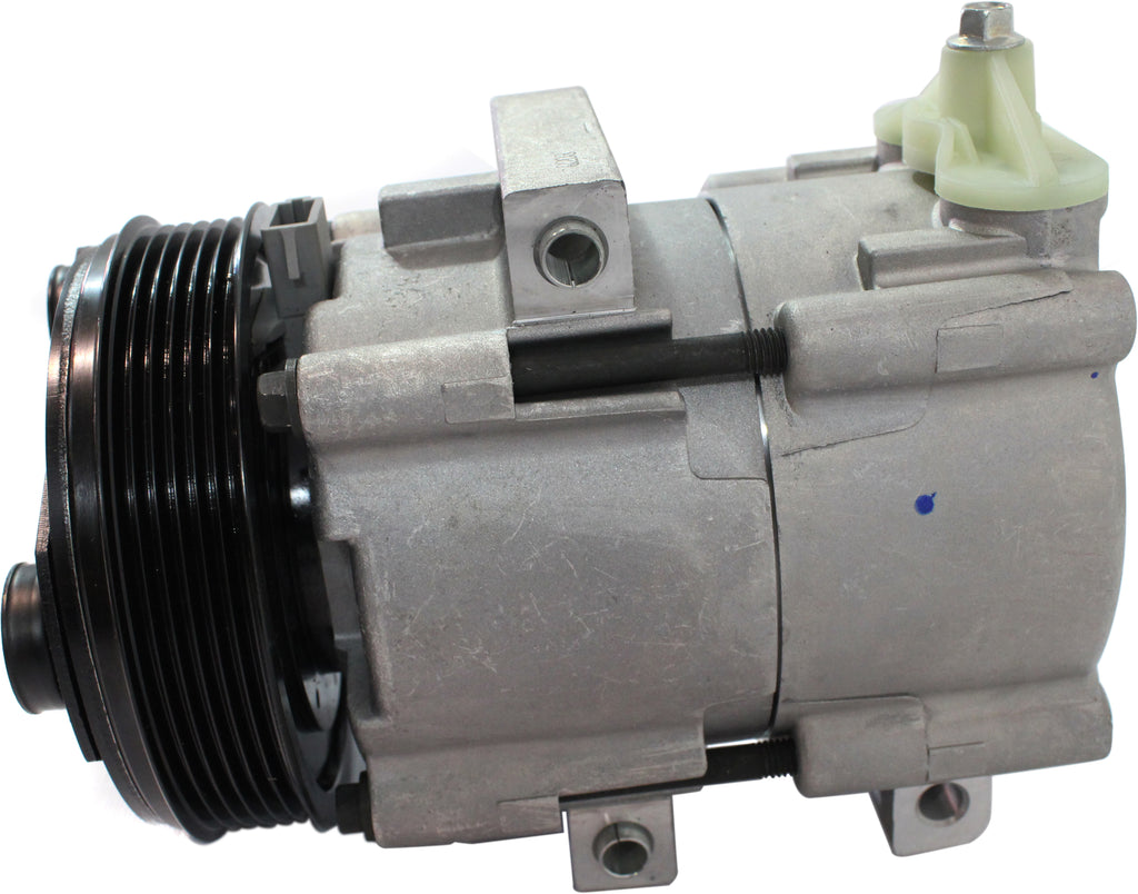 F-SERIES SUPER DUTY 02-07 A/C COMPRESSOR, New, 6-groove belt, 0.88 in. belt width, w/ clutch