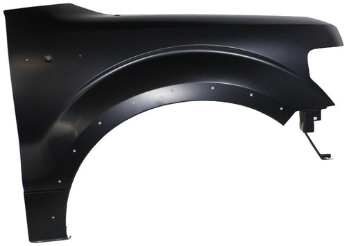 F-150 09-14 FRONT FENDER RH, Primed, w/ Wheel Opening Molding Holes - CAPA