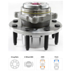 F SERIES SUPER DUTY PICKUP 99-01 FRONT HUB ASSEMBLY RH=LH, 8 Studs, 4WD, w/ Rear Wheel, 2-Wheel ABS