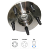 TAURUS/SABLE 93-04 REAR HUB ASSEMBLY RH=LH, 5 Studs, FWD, w/ Rear Disc Brakes