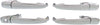 FUSION 06-12 FRONT EXTERIOR DOOR HANDLE SET, Set of 4 (RH and LH), All Chrome, Plastic (andREAR)
