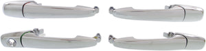 FUSION 06-12 FRONT EXTERIOR DOOR HANDLE SET, Set of 4 (RH and LH), All Chrome, Plastic (andREAR)