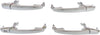 FUSION 06-12 FRONT EXTERIOR DOOR HANDLE SET, Set of 4 (RH and LH), All Chrome, Plastic (andREAR)