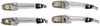 FUSION 06-12 FRONT EXTERIOR DOOR HANDLE SET, Set of 4 (RH and LH), All Chrome, Plastic (andREAR)