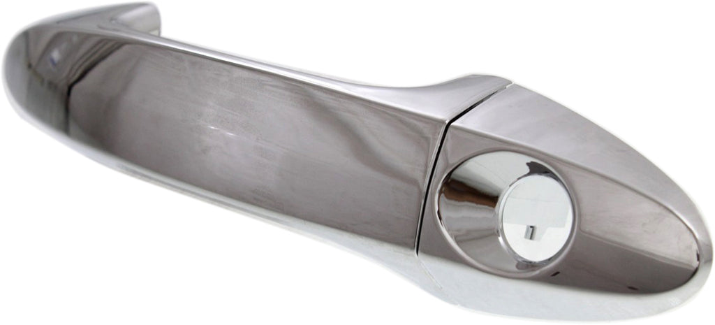 FIESTA 11-18 FRONT EXTERIOR DOOR HANDLE LH, All Chrome, w/ Keyhole, (Handle+Cover), HB/Sdn