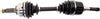 ESCAPE 01-04 FRONT CV AXLE ASSEMBLY LH, Non-ABS, Automatic Transaxle