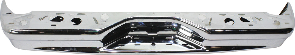 ECONOLINE VAN 92-14 STEP BUMPER, FACE BAR ONLY, w/o Pad, w/ Pad Provision, w/o Mounting Bracket, Chrome, w/o Rear Object Sensor Holes, Welded Reinforcement Bar