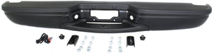EXCURSION 00-05 STEP BUMPER, FACE BAR AND PAD, w/ Pad Provision, w/ Mounting Bracket, Powdercoated Black, w/o Rear Object Sensor Holes