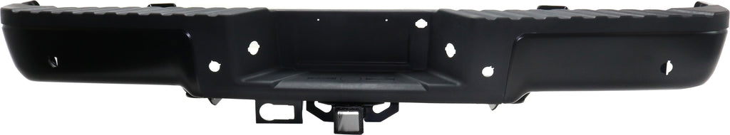 F-150 09-14 STEP BUMPER, FACE BAR AND PAD, w/ Pad Provision, w/o Mounting Bracket, Black, w/ Rear Object Sensor Holes, w/ Upgrade Towing Pkg, Styleside