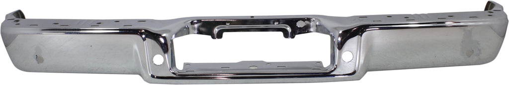 F-150 04-06/MARK LT 06-06 STEP BUMPER, FACE BAR ONLY, w/o Pad, w/ Pad Provision, w/o Mounting Bracket, Chrome, w/ Rear Object Sensor Holes, (F-150, To 8-8-05/Mark LT, To 8-7-05), Styleside