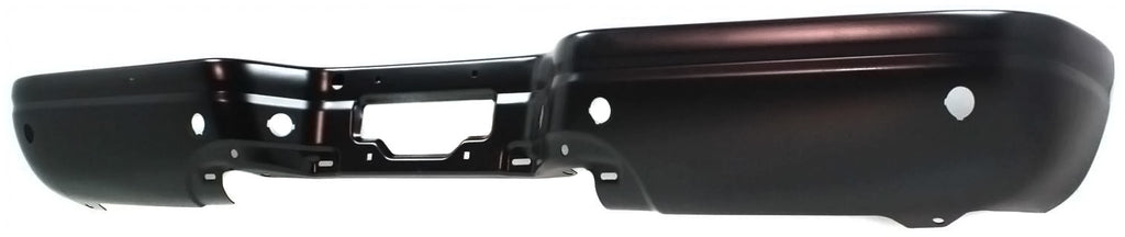 F-SERIES SUPER DUTY 01-07 STEP BUMPER, FACE BAR ONLY, w/o Pad, w/ Pad Provision, w/o Mounting Bracket, Powdercoated Black, Fleetside, Regular Cab/SuperCab, w/ Rear Object Sensor Holes