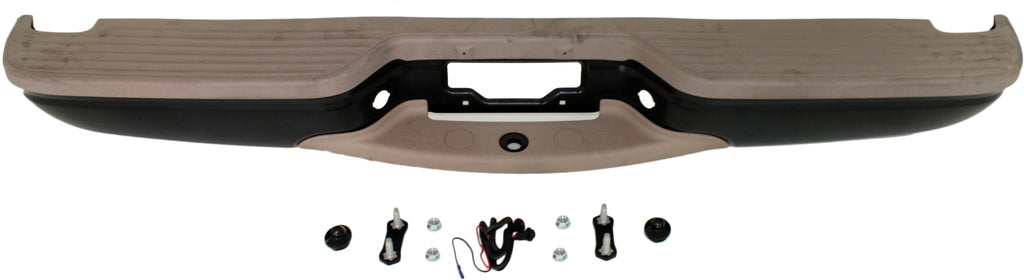 EXPEDITION 97-00 STEP BUMPER, FACE BAR AND PAD, w/ Pad Provision, w/o Mounting Bracket, Powdercoated Black