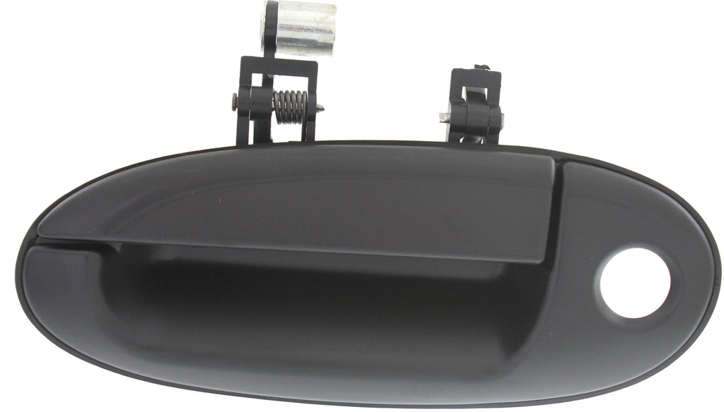 TAURUS/SABLE 96-02 FRONT EXTERIOR DOOR HANDLE LH, Smooth Black, Plastic, w/ Keyhole, w/o Keypad Hole