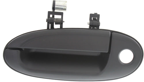 TAURUS/SABLE 96-02 FRONT EXTERIOR DOOR HANDLE LH, Smooth Black, Plastic, w/ Keyhole, w/o Keypad Hole