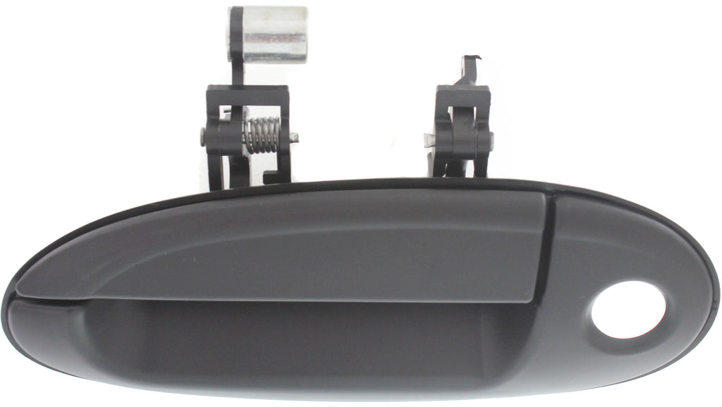 TAURUS/SABLE 96-02 FRONT EXTERIOR DOOR HANDLE LH, Smooth Black, Plastic, w/ Keyhole, w/o Keypad Hole
