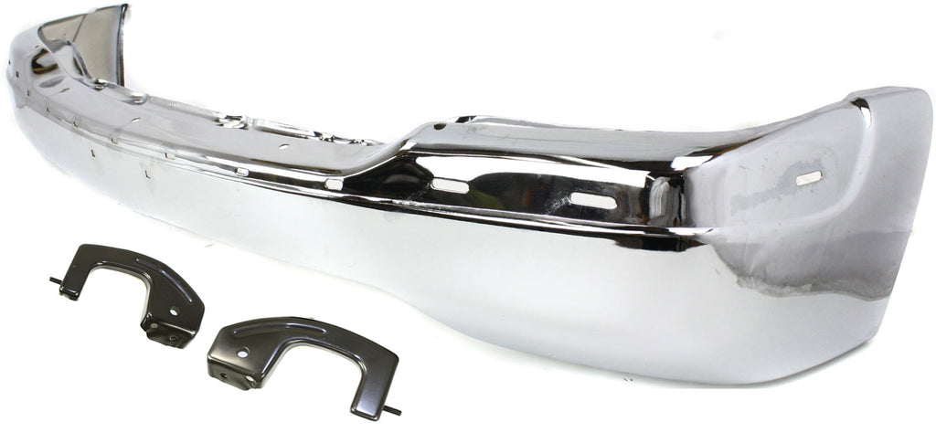 SIERRA 1500 99-02/YUKON 00-06 FRONT BUMPER, Chrome, w/ Bracket, w/o Air Holes