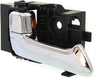 CANYON/COLORADO 04-12 FRONT INTERIOR DOOR HANDLE LH, Chrome, Plastic, All Cab Types (=REAR, Crew Cab)