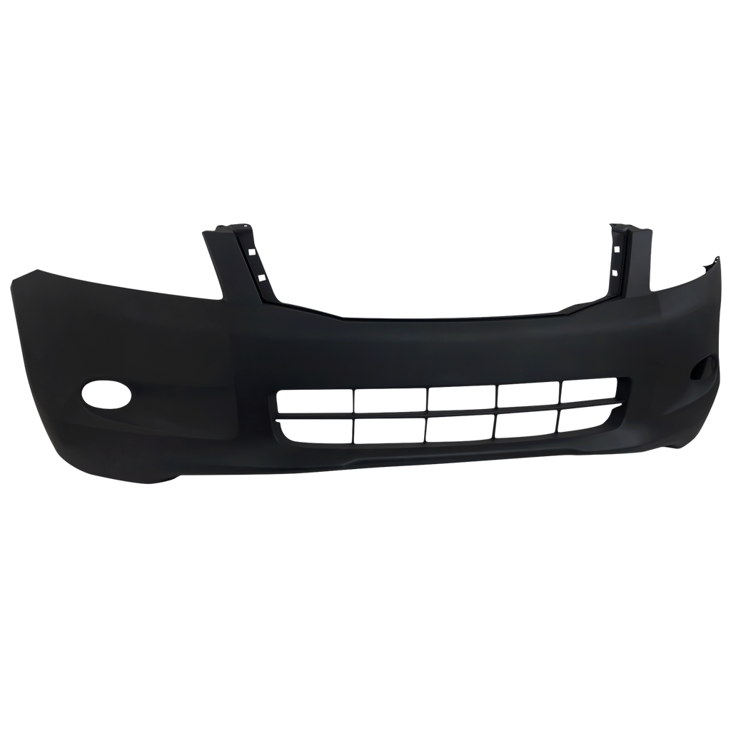 Front Bumper Cover Primed For 2008-2010 Honda Accord Without Fog Light Holes Sedan Replacement REPH010303P