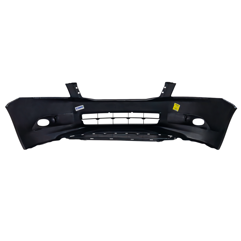 Front Bumper Cover Primed For 2008-2010 Honda Accord Without Fog Light Holes Sedan Replacement REPH010303P