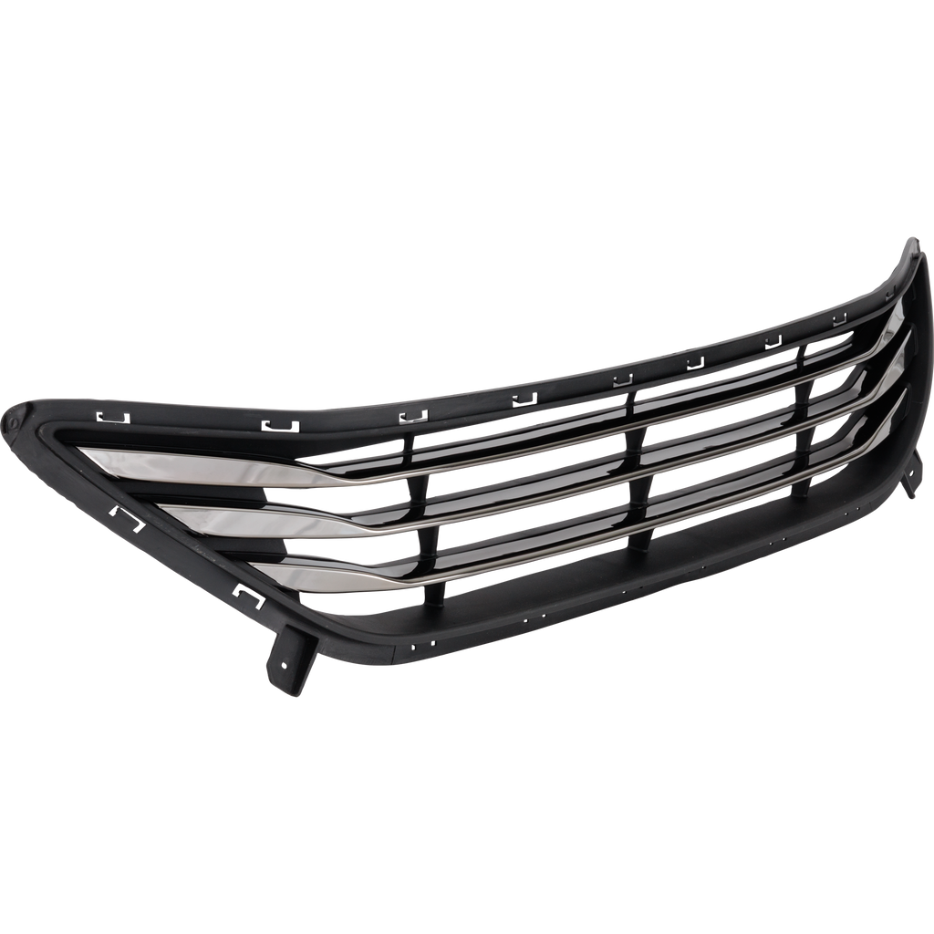 ELANTRA 11-13 FRONT BUMPER GRILLE, Paint to Match, w/ Chrome Insert, Sedan, USA Built Vehicle