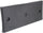 ACCENT 12-16 FRONT LICENSE PLATE BRACKET, Textured, Hatchback/Sedan