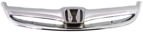 CIVIC 04-05 GRILLE, Chrome Shell and Insert, 4-Door, Sedan