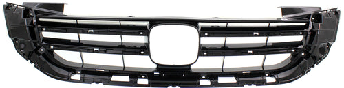 ACCORD 13-15 GRILLE, Painted Black Shell and Insert, 6 Cyl, Sedan - CAPA