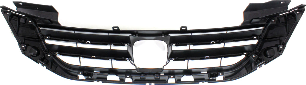 ACCORD 13-15 GRILLE, Painted Black Shell and Insert, 6 Cyl, Sedan - CAPA