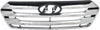 SANTA FE SPORT 13-14 GRILLE, Chrome Shell/Painted Black Insert
