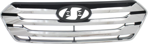 SANTA FE SPORT 13-14 GRILLE, Chrome Shell/Painted Black Insert