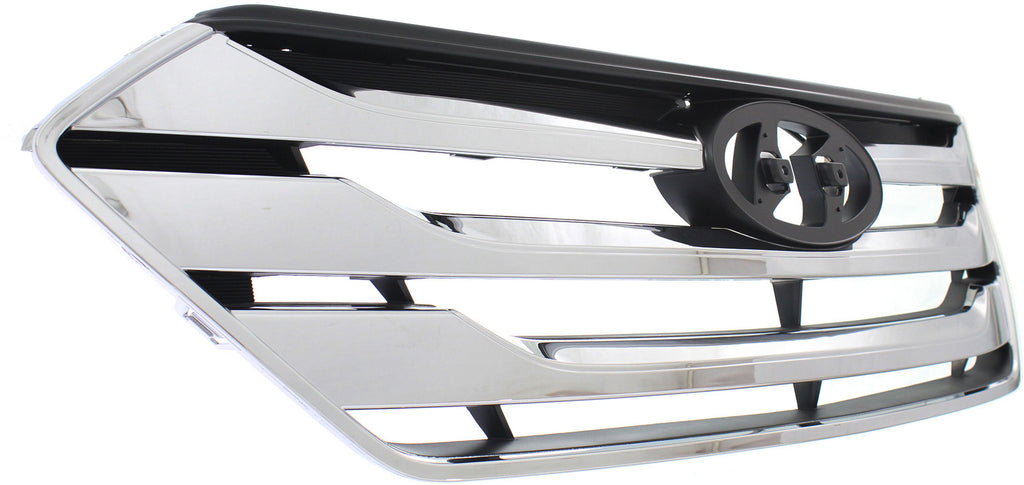 SANTA FE SPORT 13-14 GRILLE, Chrome Shell/Painted Black Insert